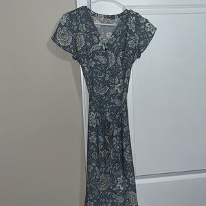 Blue floral dress from LOFT